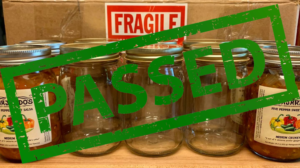 passed sample jars